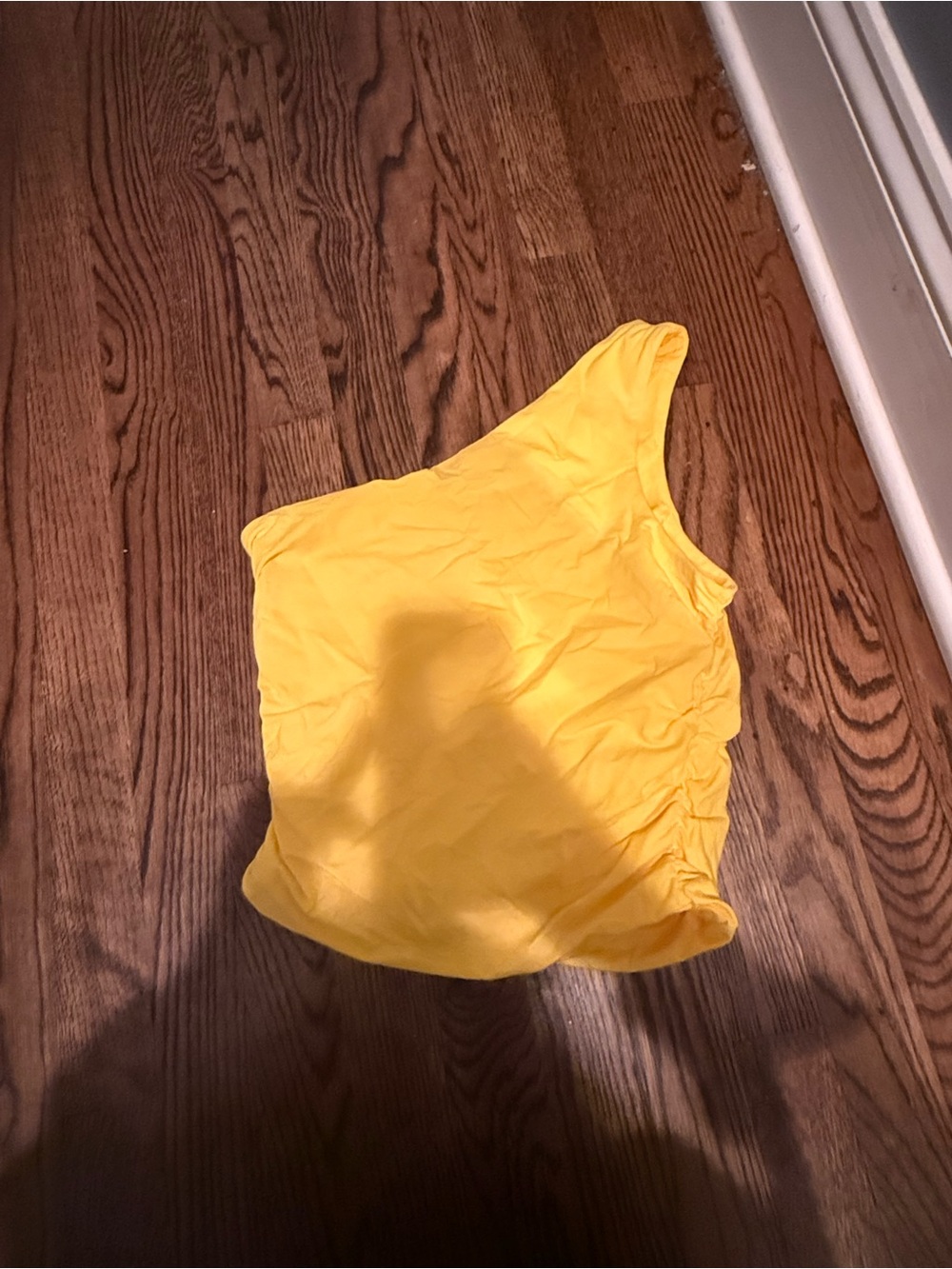 Superdown Yellow One-Shoulder Top